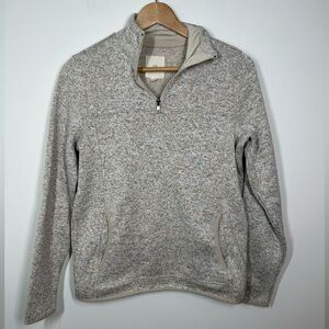 THREAD‎ & Supply Beige 1/4 Sweater Small